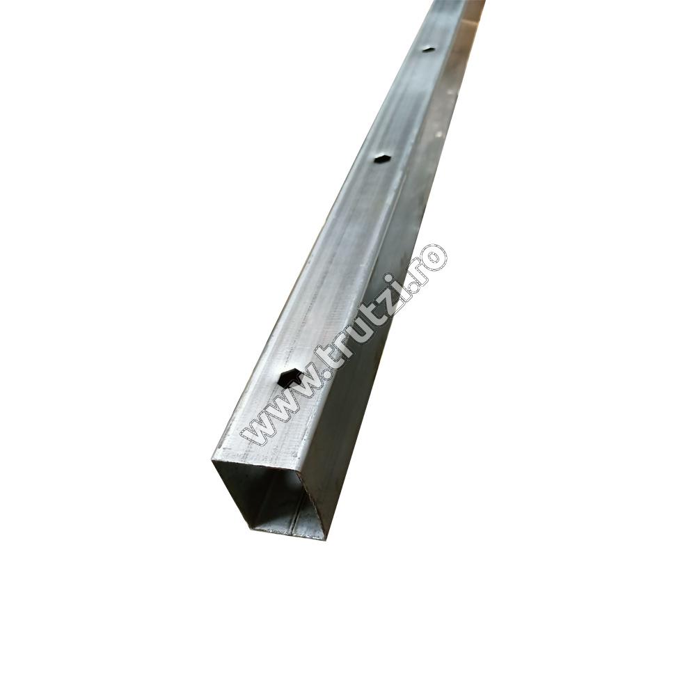 Imagine stalp zincat 60*40*1.5 pentru panou 2d, h 2400mm