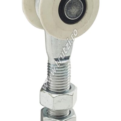 Imagine carucior cu 2 role pentru usi suspendate, d-55mm, c-34mm, c1-11mm, m-m20, h-167m