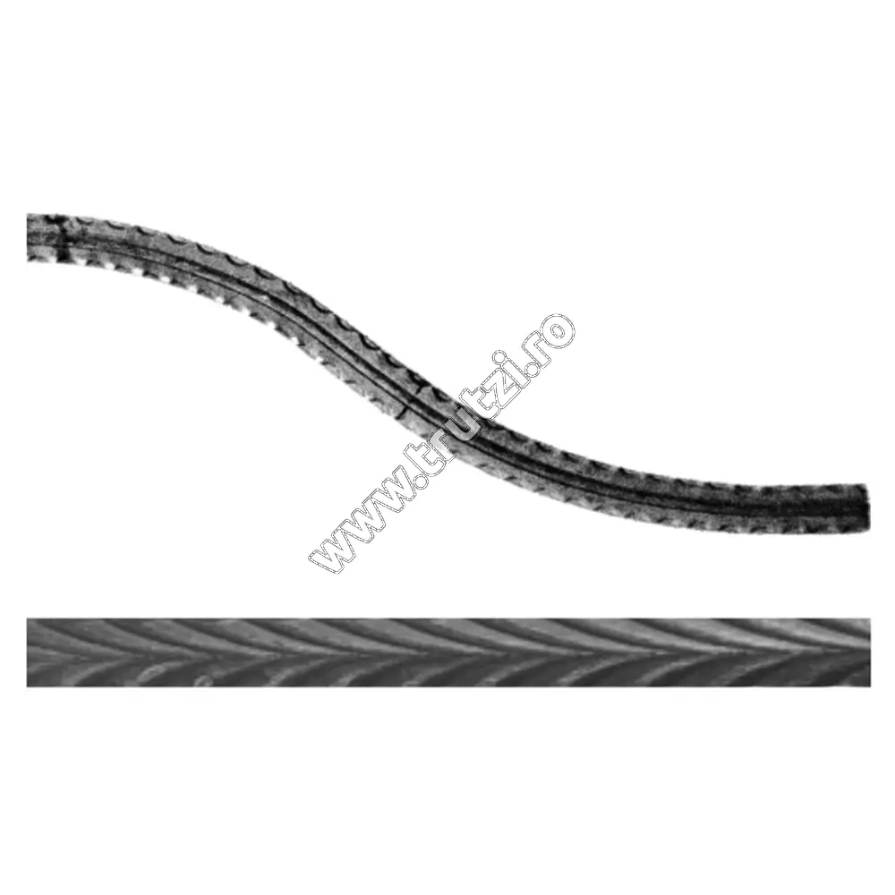 Imagine arcada "omega" sect. 25x5mm amprentat spic, h 250-300mm, l 2000mm
