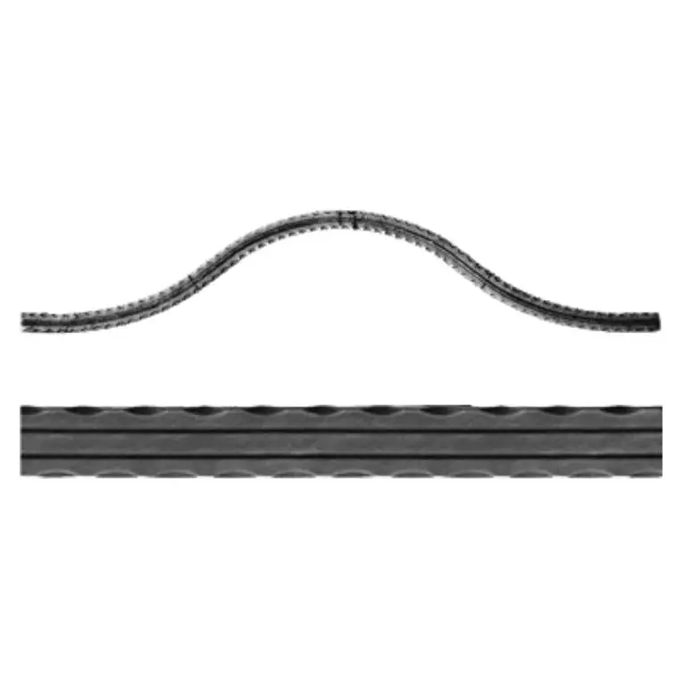 Imagine arcada "omega" sect. 30x5mm amprentat dungi, h 210-220mm, l 1000mm 3930330 p
