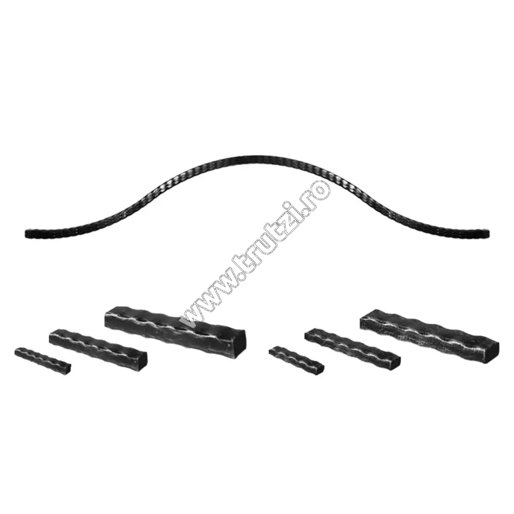 Imagine arcada "omega" sect 40x30x2mm, amprentat , h : 250mm , l: 1000mm