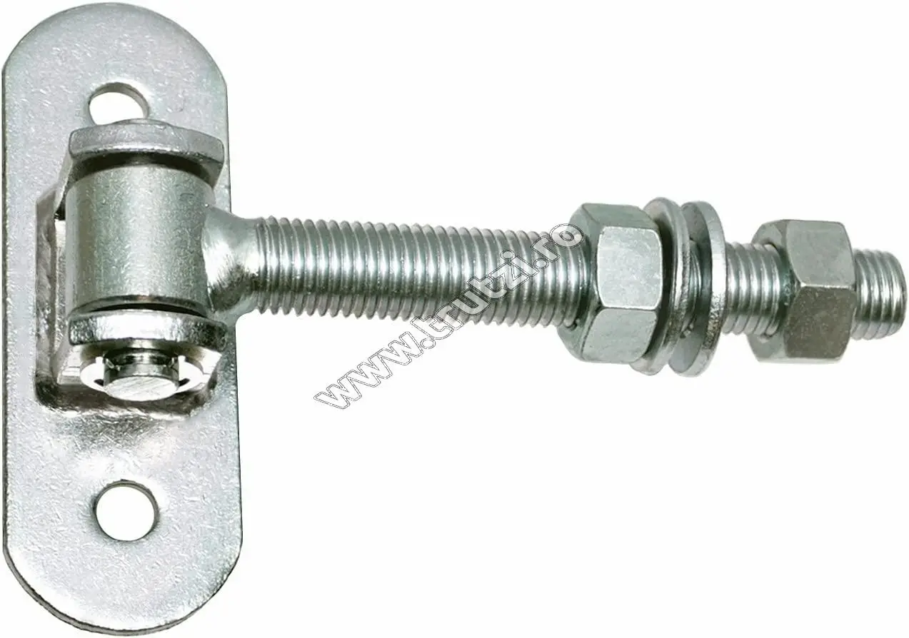 Imagine balama reglabilapentru usi metalice si de lemn, m-16mm, l-131mm, a-40mm, h-115mm