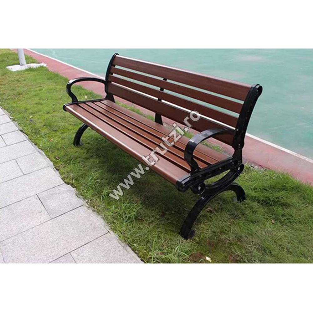 BANCA WPC MARO 1500MM, RAMA NEAGRA - imagine 2