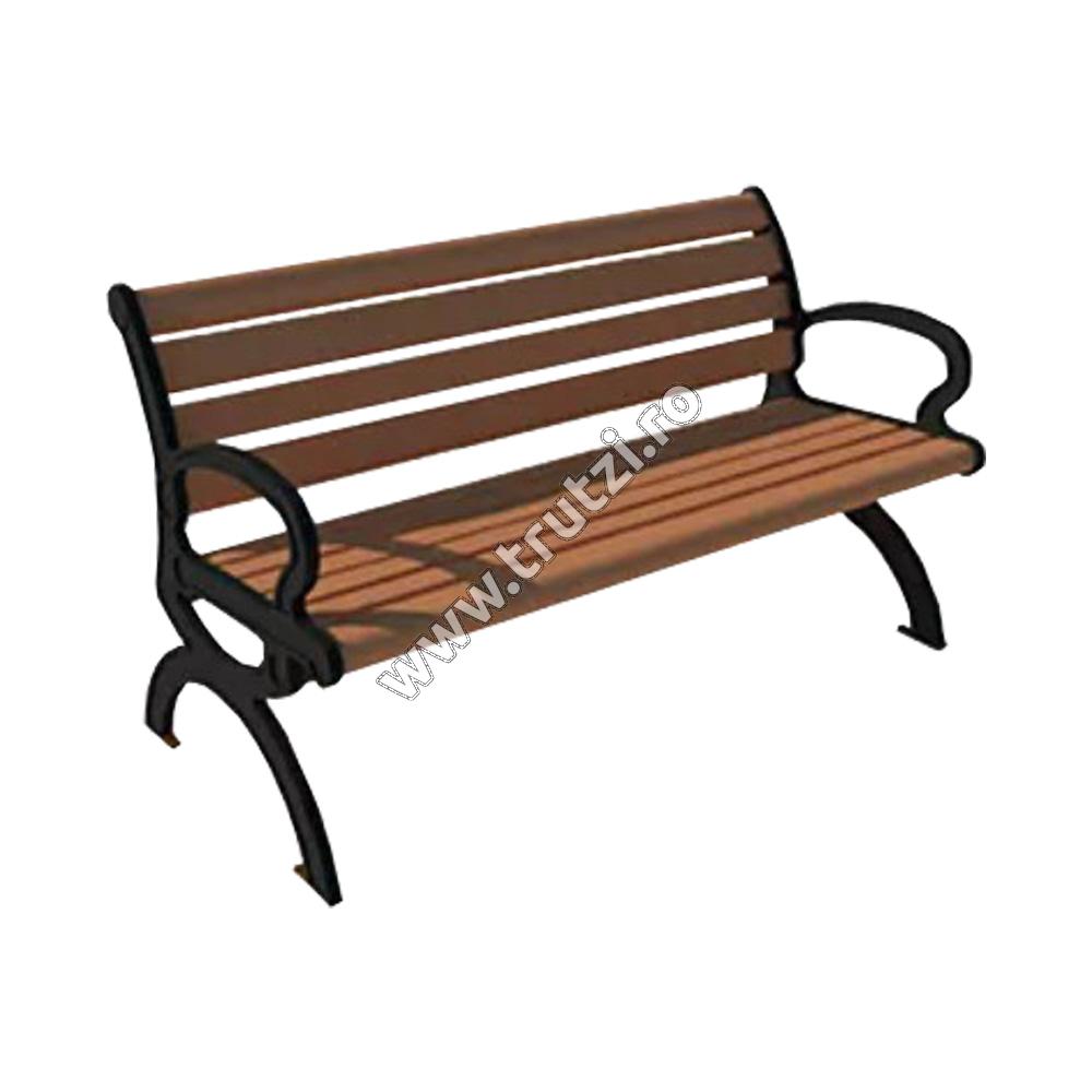 Imagine banca wpc maro 1500mm, rama neagra