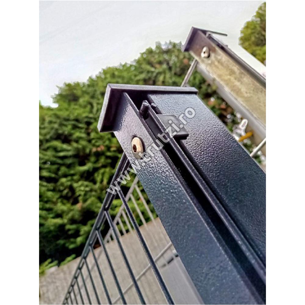 CAPAC DREPTUNGHIULAR DIN PLASTIC 60X40MM, RAL 7016 GRI - imagine 2
