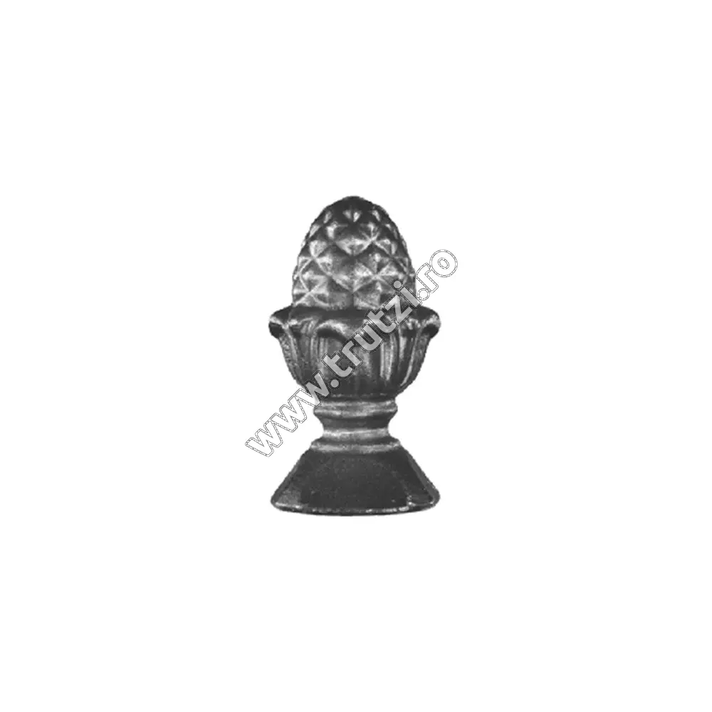 Imagine capat de stalp din otel baza 25x25mm, h 60mm