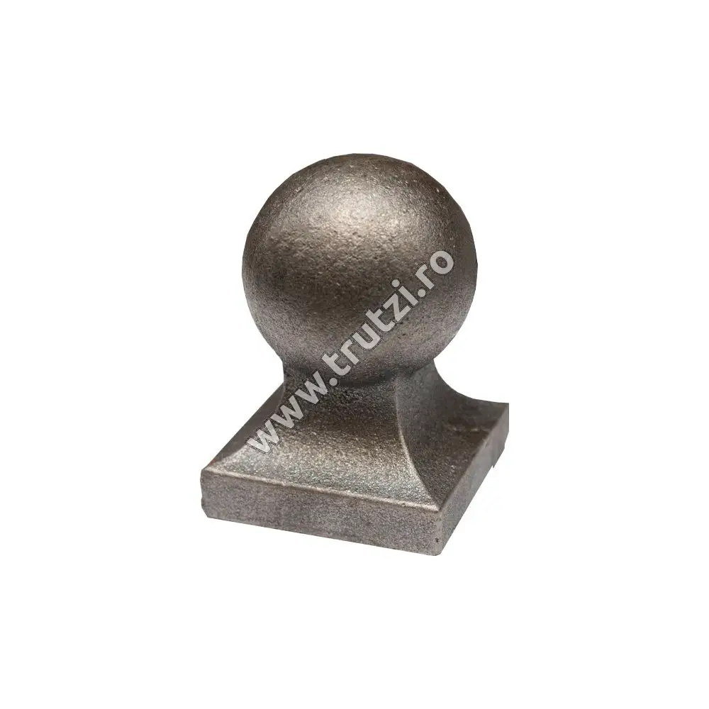 Imagine capat turnat pentru stalp, h 85mm, l 63mm, baza 50x50xmm