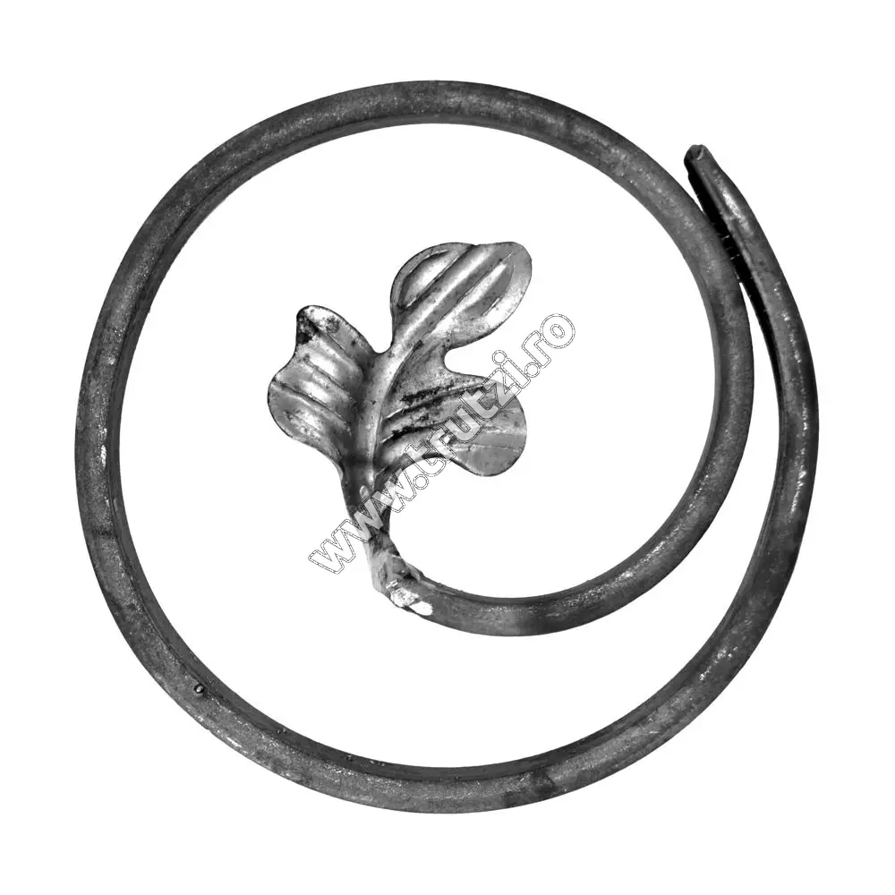 Imagine cerc melcat cu frunza sect. 12x5mm, diametru fi 120mm