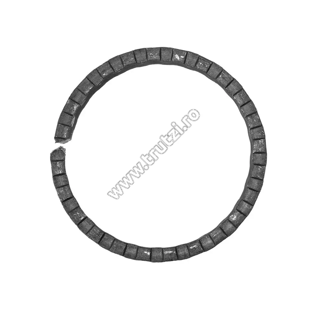 Imagine cerc sect. 12x5mm amprentat cant, diametru fi 80mm