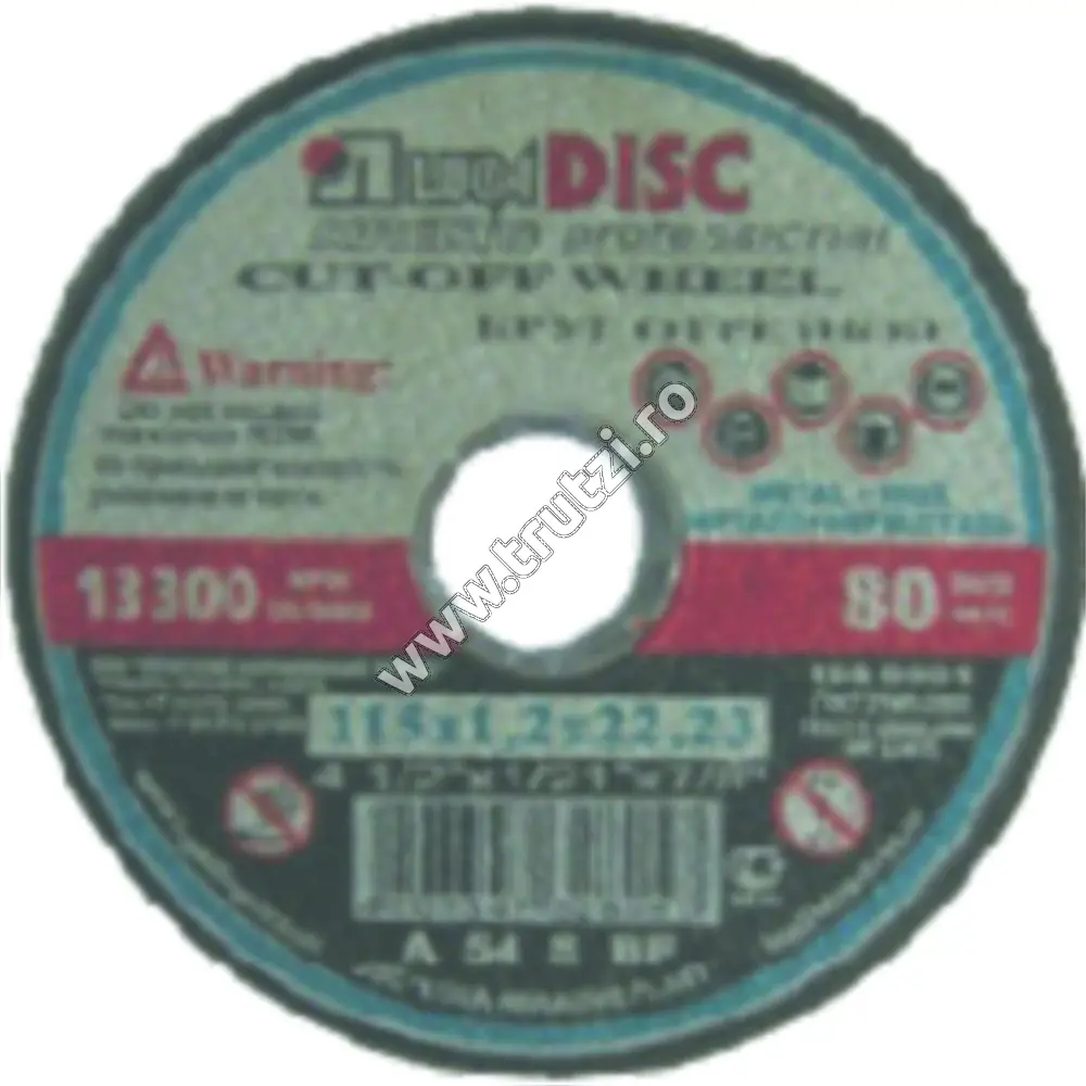 Imagine disc abraziv luga pt. taiat fi 400x3.5mm