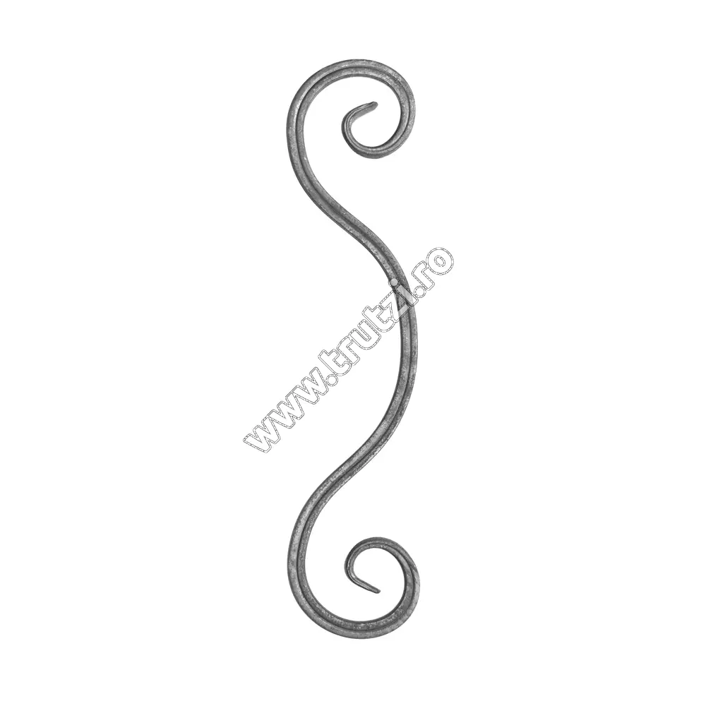 Imagine element acolada sect. 12x12mm amprentat canelat, h 450mm, l 90mm