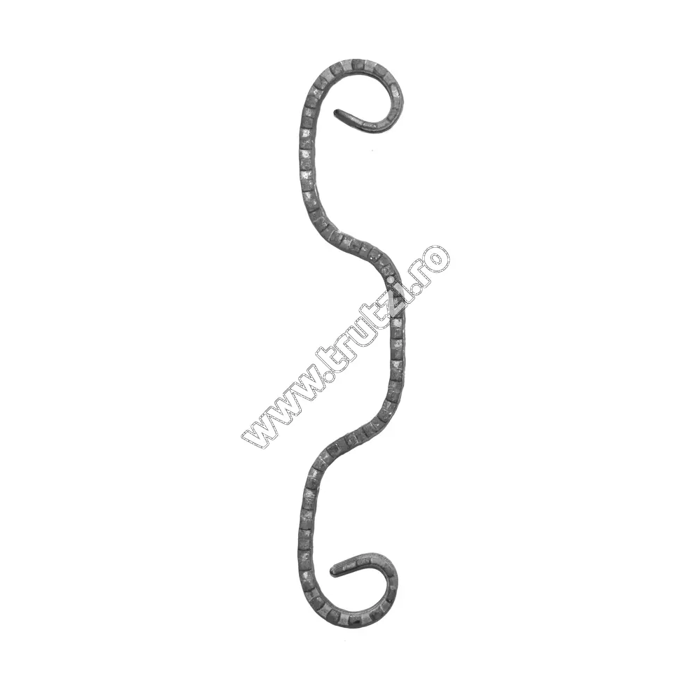 Imagine element acolada sect. 12x5mm amprentat cant, h 260mm, l 60mm