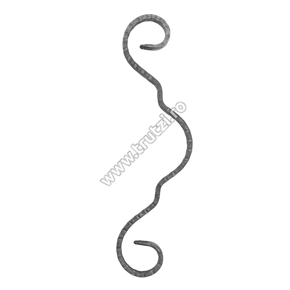 Imagine element acolada sect. 12x5mm amprentat cant, h 260mm, l75mm