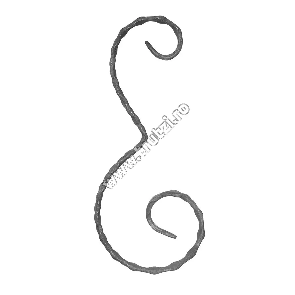 Imagine element acolada sect. 12x5mm amprentat, h 250mm, l 100mm
