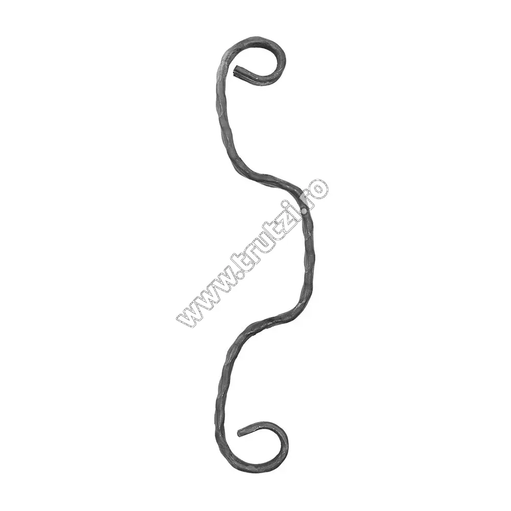 Imagine element acolada sect. 12x5mm amprentat, h 260mm, l 60mm