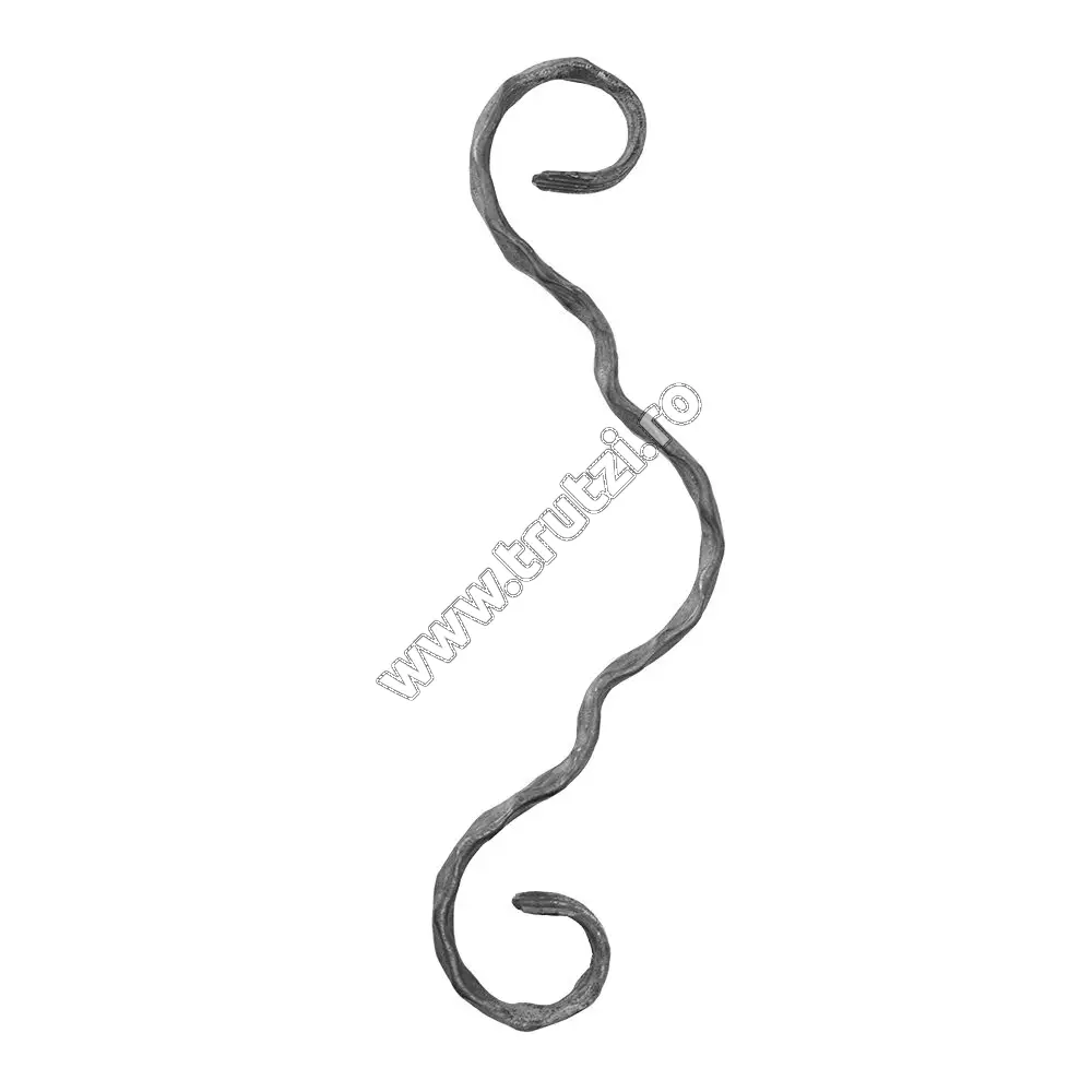 Imagine element acolada sect. 12x5mm amprentat, h 260mm, l 75mm