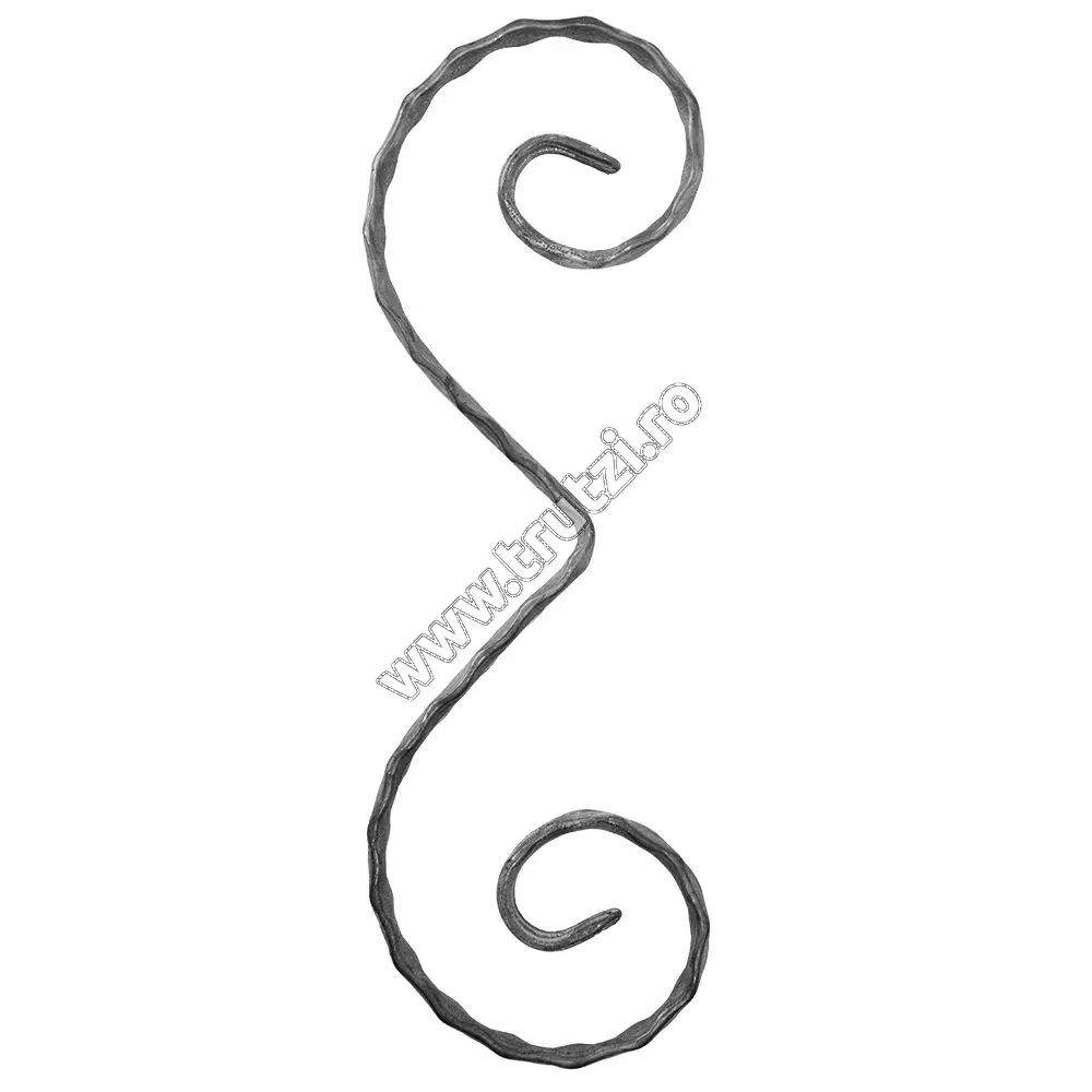 Imagine element acolada sect. 12x6mm amprentat, h 300mm, l 100mm