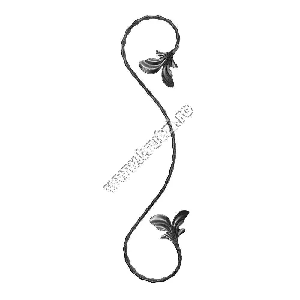 Imagine element acolada sect. 12x5mm amprentat, h 450mm, l 100mm