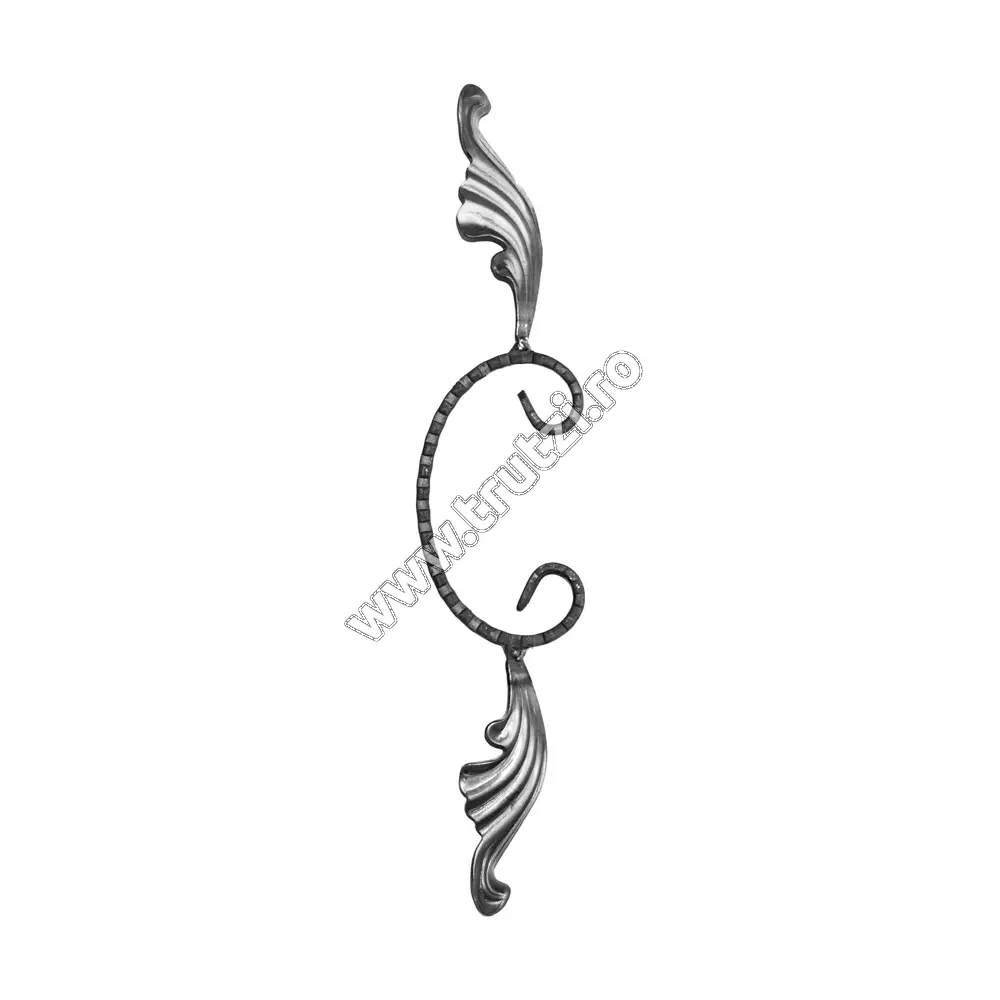 Imagine element "c" cu frunza sect. 12x5mm amprentat cant, h 75mm, l 300mm