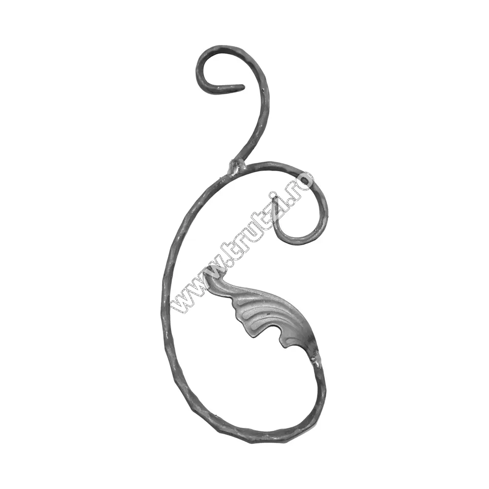 Imagine element "c" cu frunza sect. 12x5mm amprentat, h 230mm, l 95mm