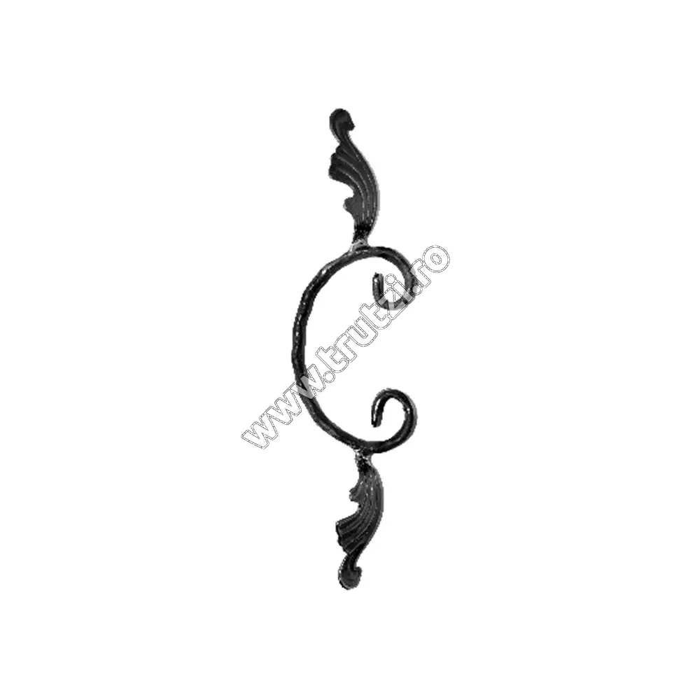 Imagine element "c" cu frunza sect. 12x5mm amprentat, h 300mm, l 75mm