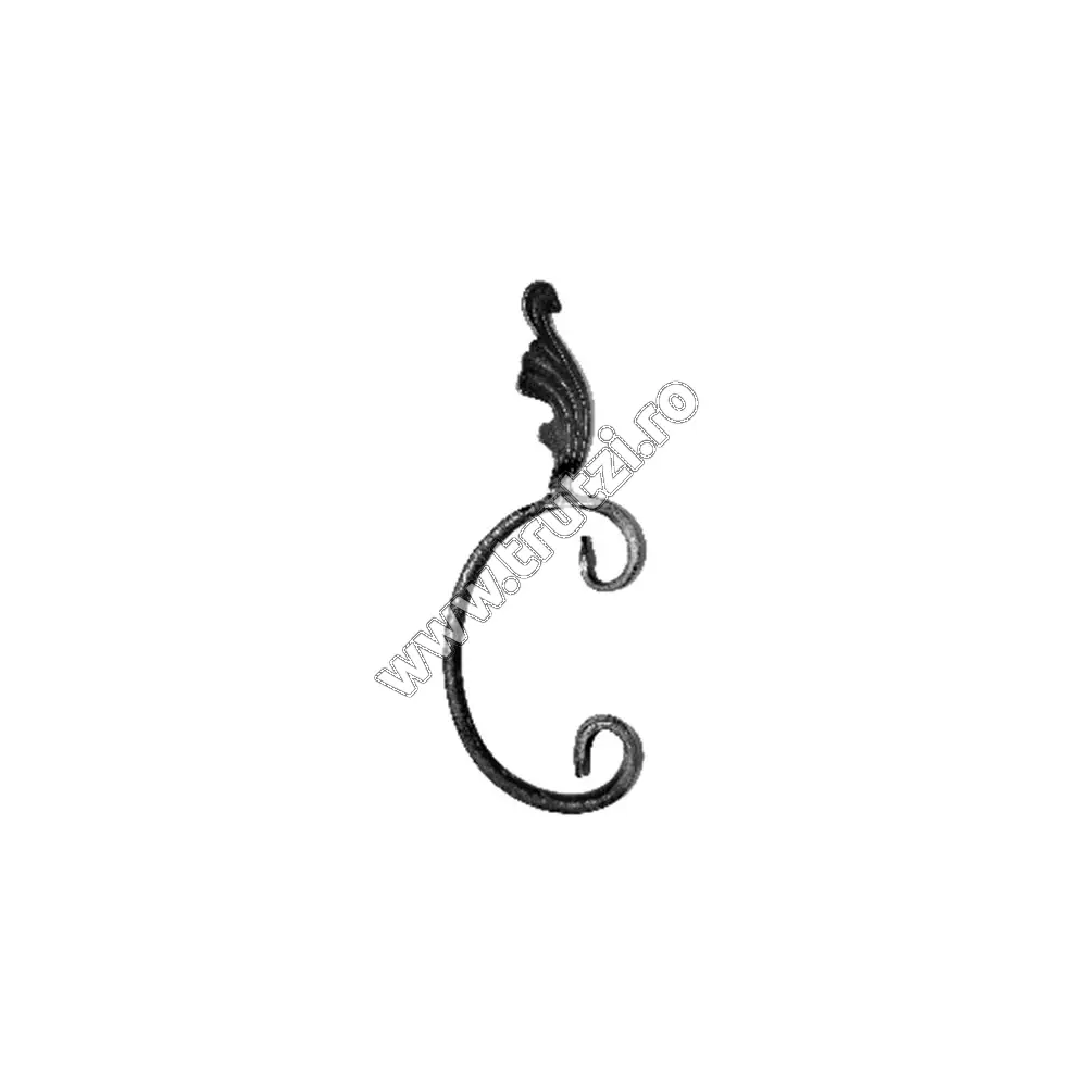 Imagine element "c" cu frunza sect. 12x6mm, h 210mm, l 70mm