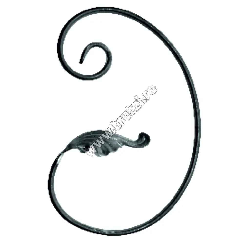 Imagine element "c" cu frunza sect. 12x5mm, h 290mm, l185mm