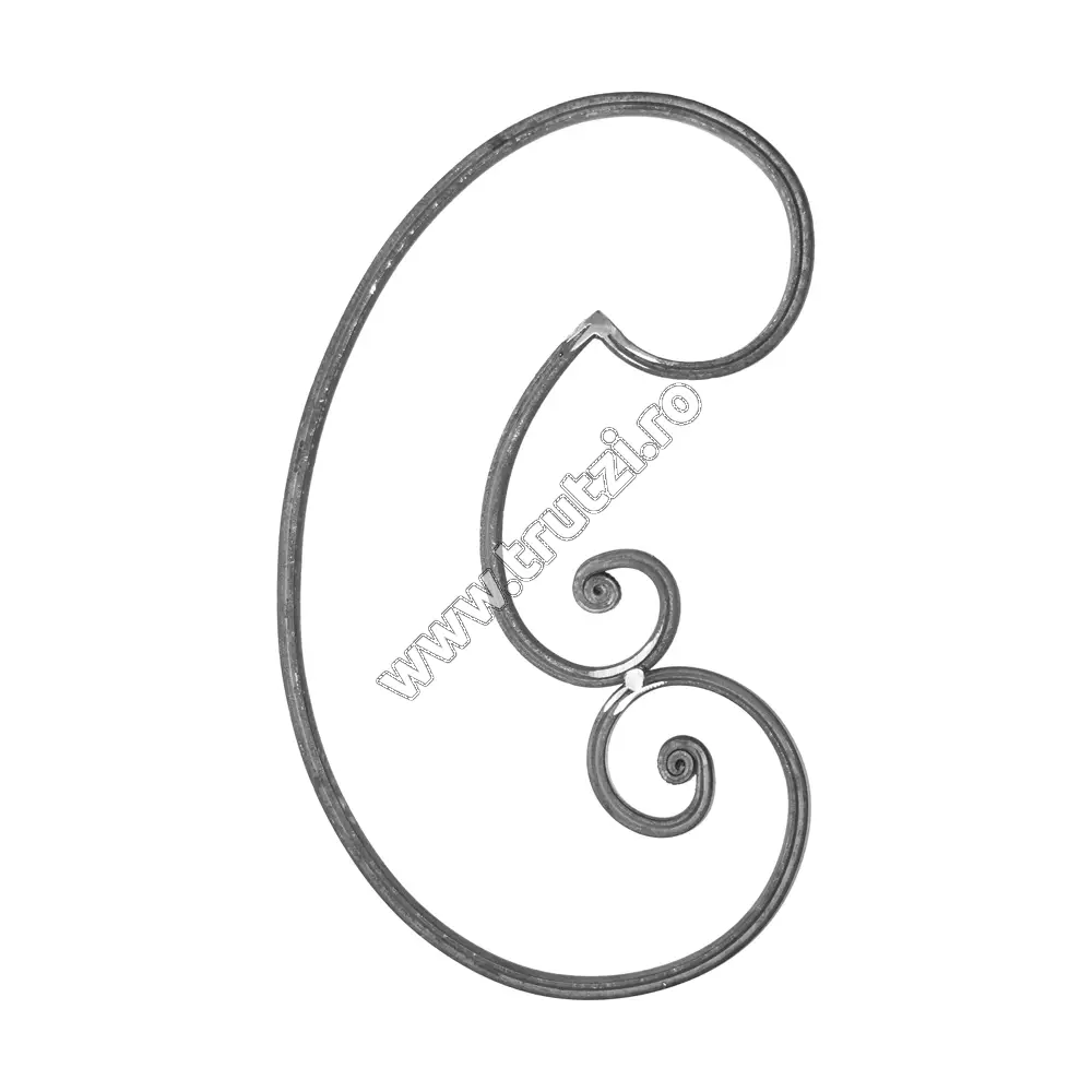 Imagine element "c"  roluit sect 16x8 mm canelat ,h 410 mm; l 245 mm