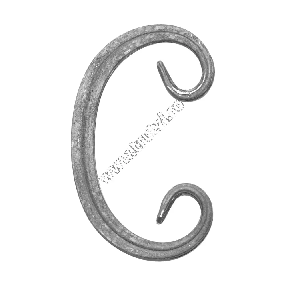 Imagine element "c" sect 12x12 mm amprentat canelat , h : 120mm, l: 80mm