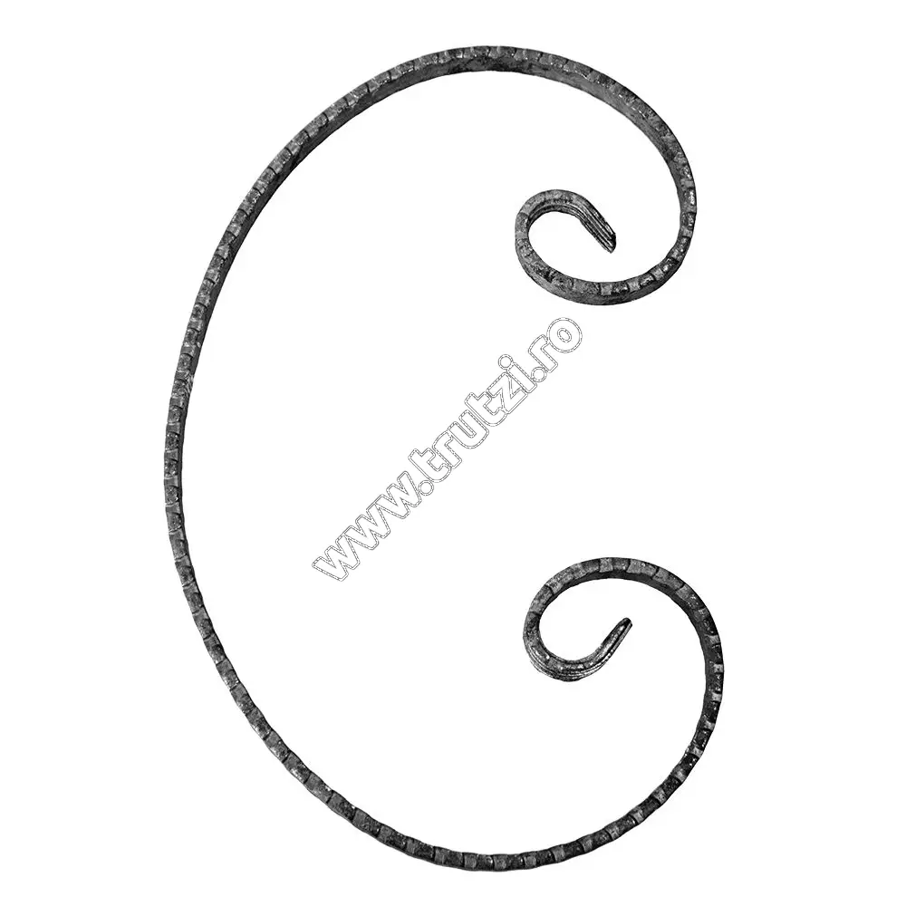 Imagine element "c" sect. 12x5mm amprentat cant, h 300mm, 160mm