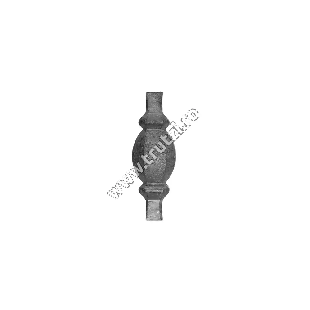 Imagine element de mijloc forjat baza 12x12mm, h 90mm, l 32mm