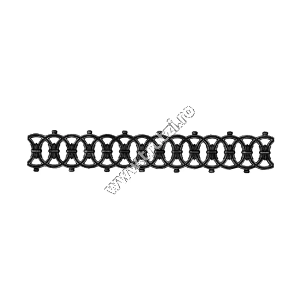 Imagine element decorativ turnat sect. 10x10mm, h 150mm, l 870mm