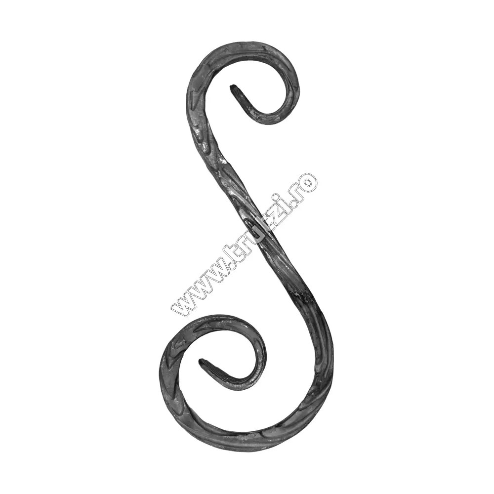 Imagine element "s" sect. 12x12mm amprentat scoarta, h 260mm, l 120m
