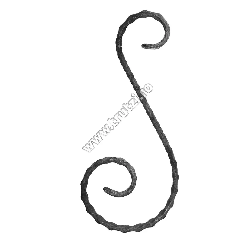 Imagine element "s" sect. 16x6mm  amprentat, h 250mm , l 120mm