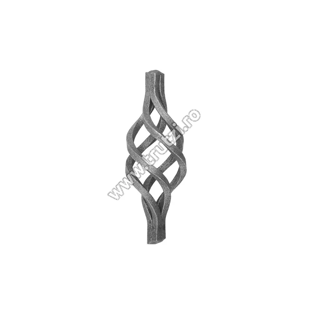 Imagine element spiralat baza 10x10mm, h 120mm, l 43mm
