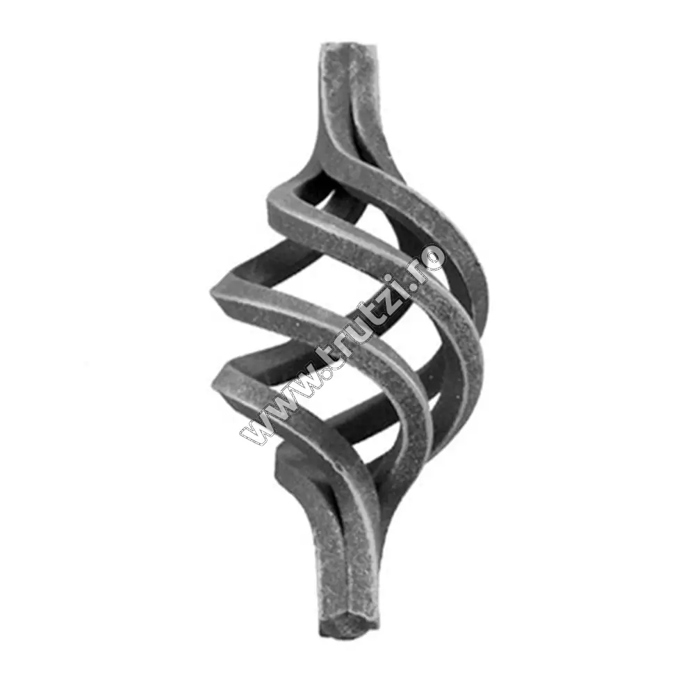 Imagine element spiralat baza 14x14mm, h 130mm, l 65mm