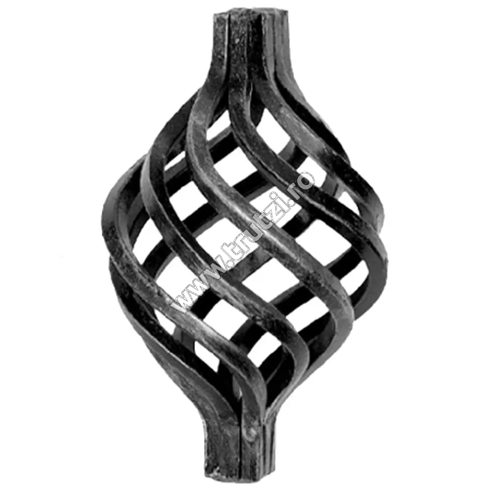 Imagine element spiralat baza 24x24mm, h 190mm, l 110mm