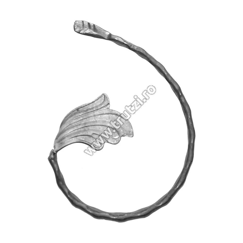 Imagine element virgula sect. 12x5mm amprentat, h 150mm, l 110mm