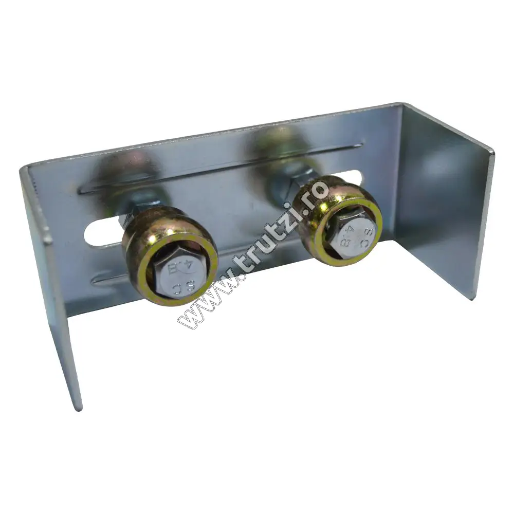 Imagine ghidaj superior cu 2 role pentru porti culisante, d-35mm, h1-27mm, a-68mm, h-64m