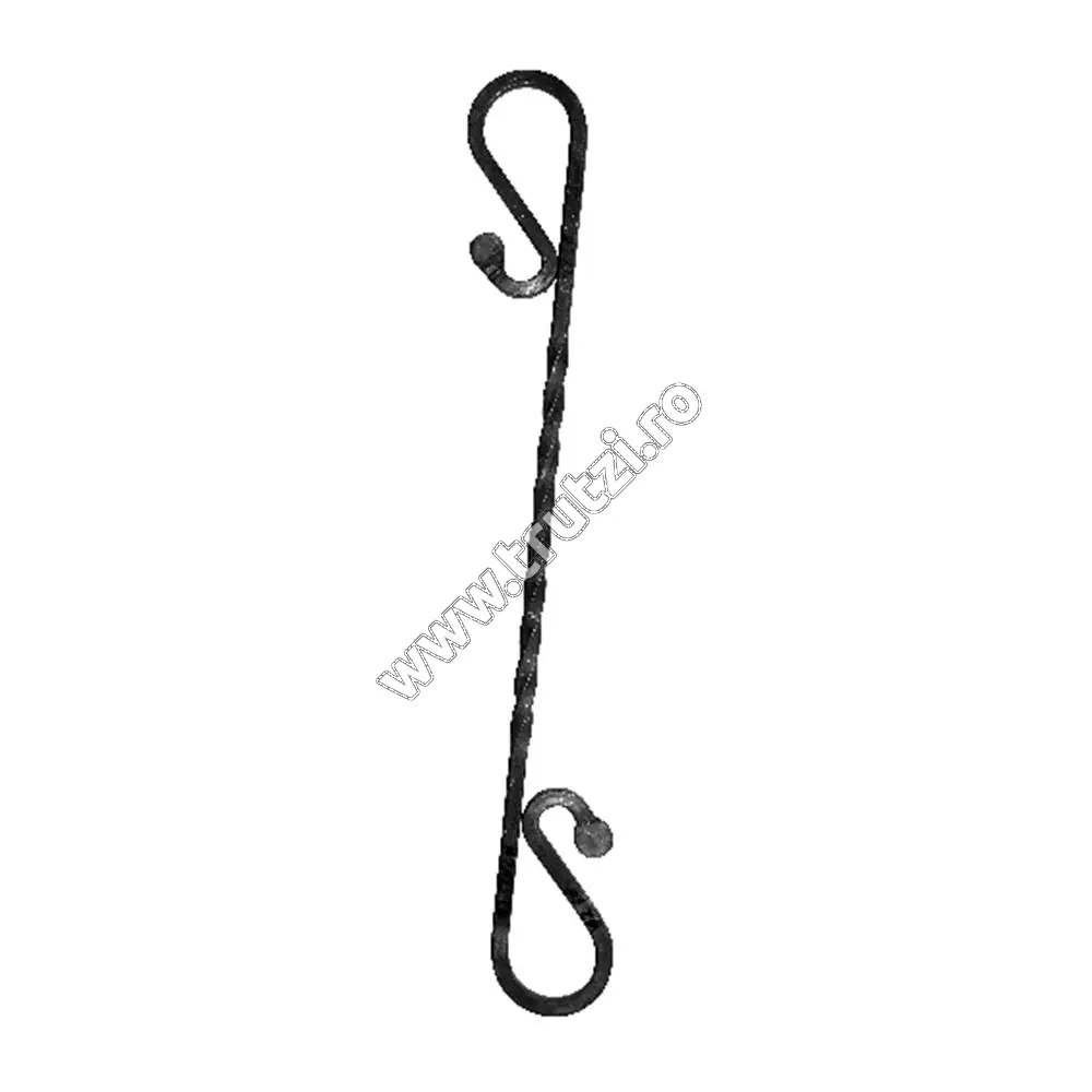 Imagine montant balustrada sect. 12x12mm, h 900mm, l 100mm