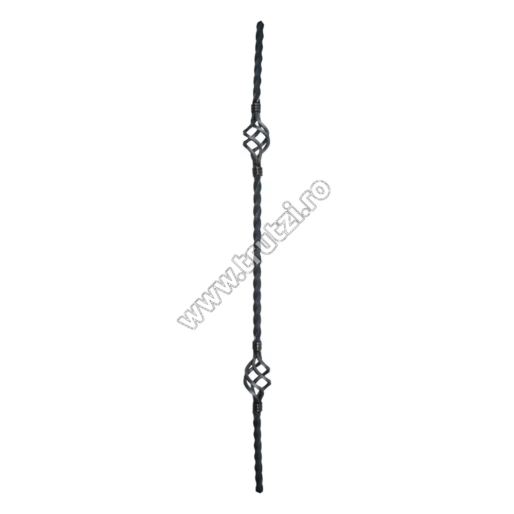 Imagine montant balustrada sect. 12x12mm rasucit, h 900mm, l 60mm