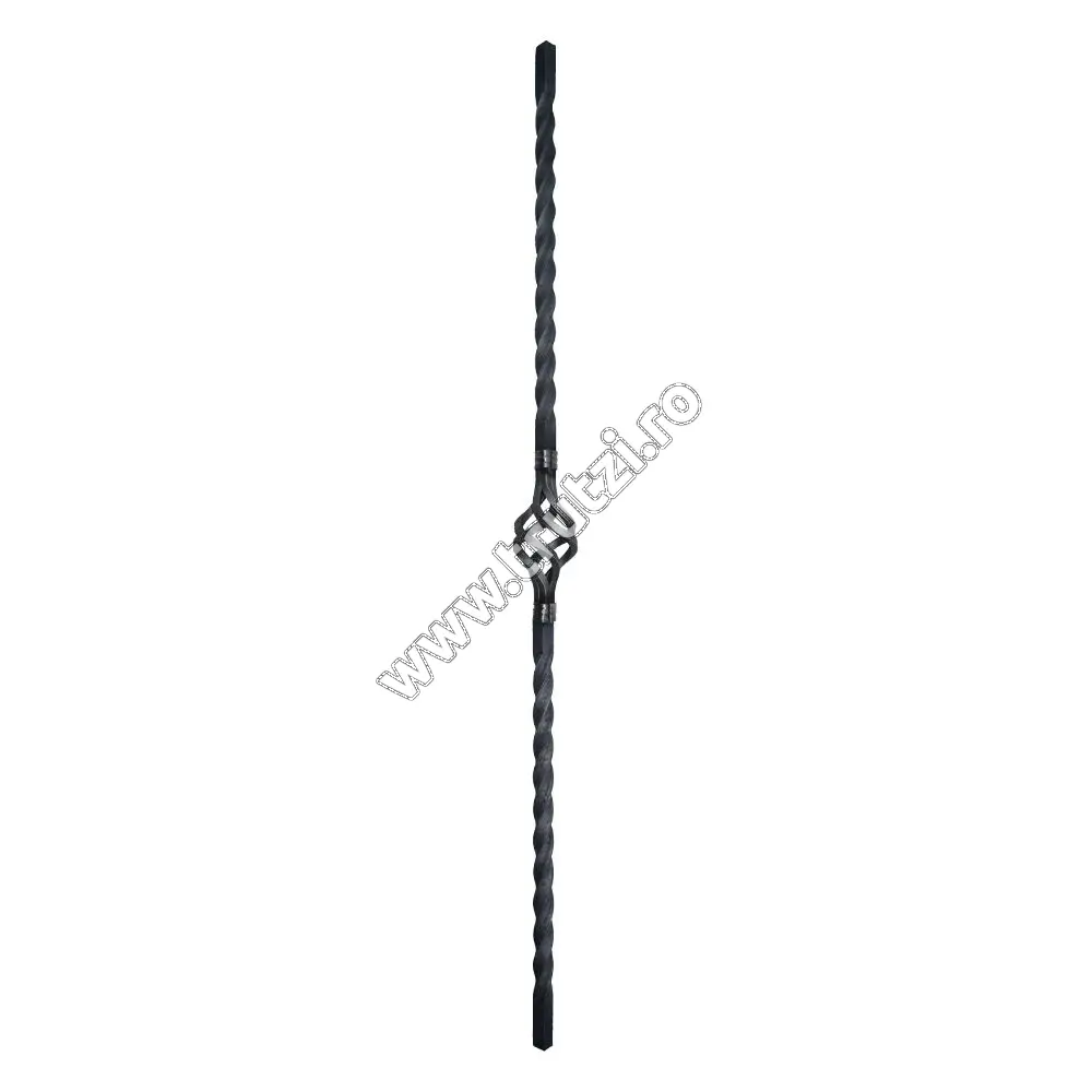 Imagine montant balustrada sect. 14x14mm rasucit, h 900mm, l 60mm