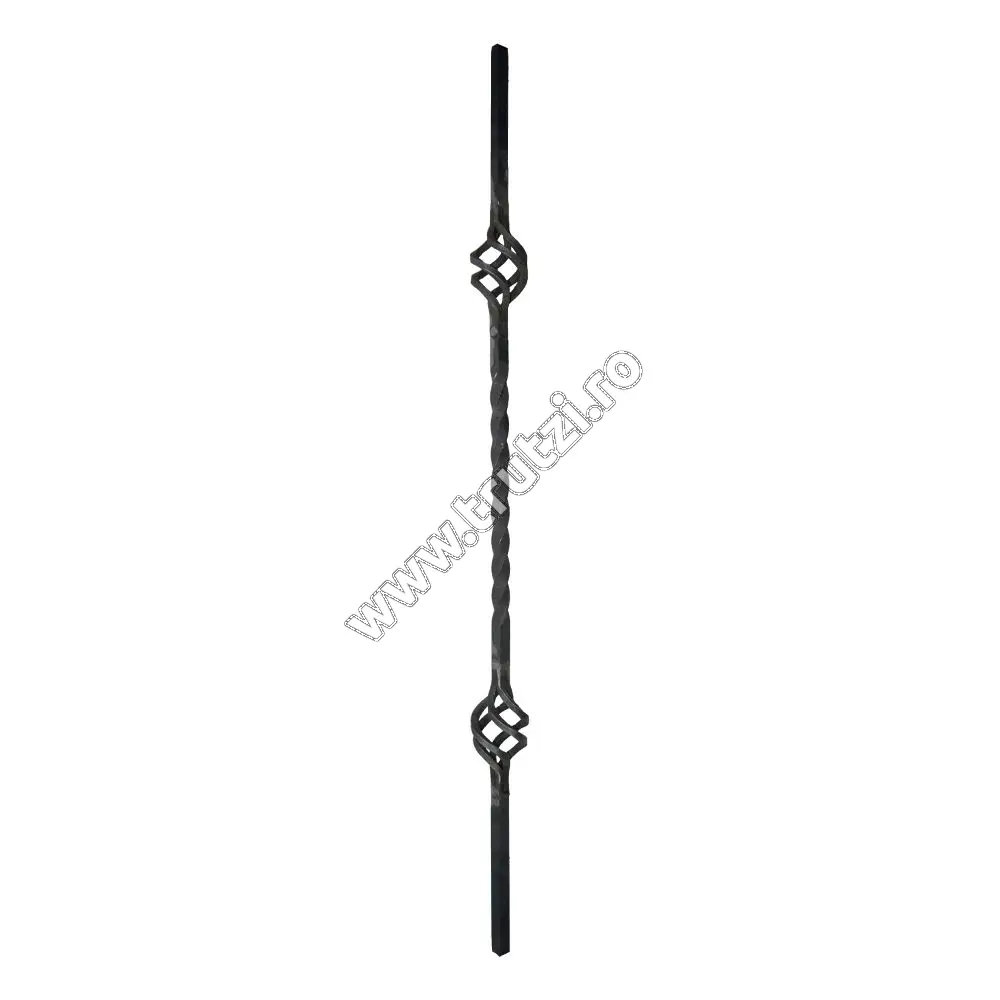 Imagine montant balustrada sect. 14x14mm rasucit, h 900mm, l 60mm