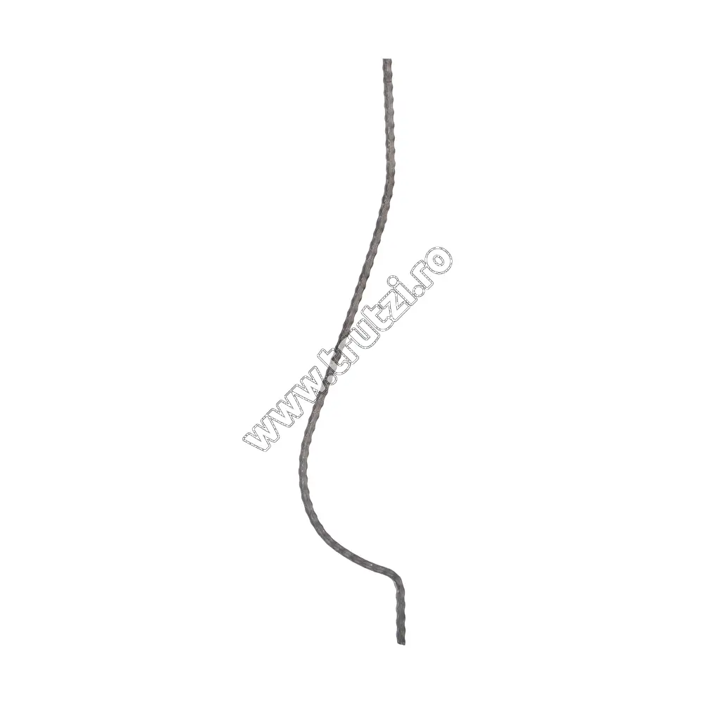 Imagine montant curbat sect. 11x11mm amprentat transversal, int. 160mm, h 900mm