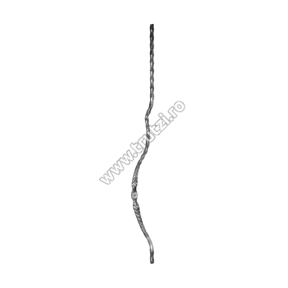 Imagine montant curbat sect. 12x12 amprentat, h 900mm, l 120mm