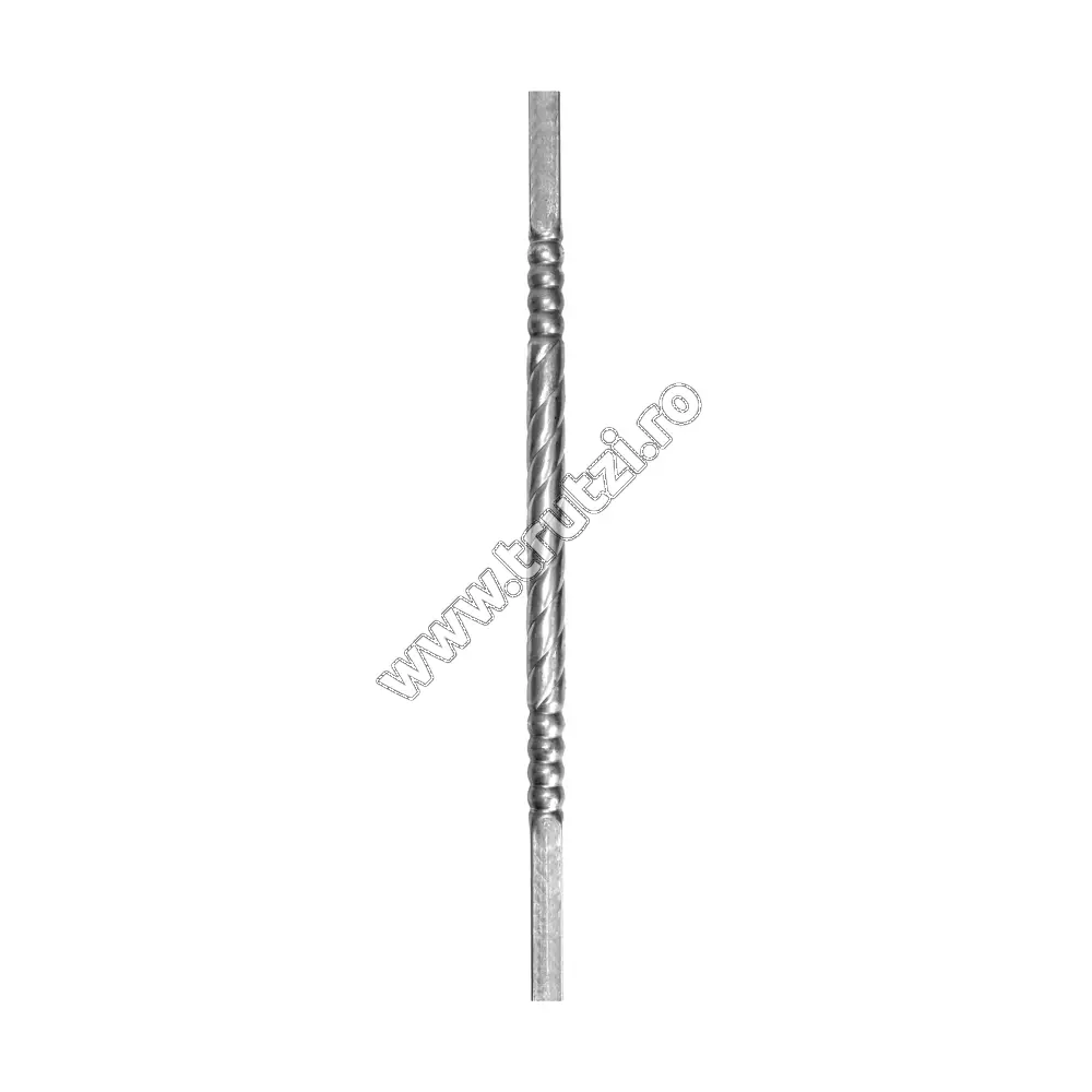 Imagine montant din teava sect. 30x30x1.0mm, h 1000mm