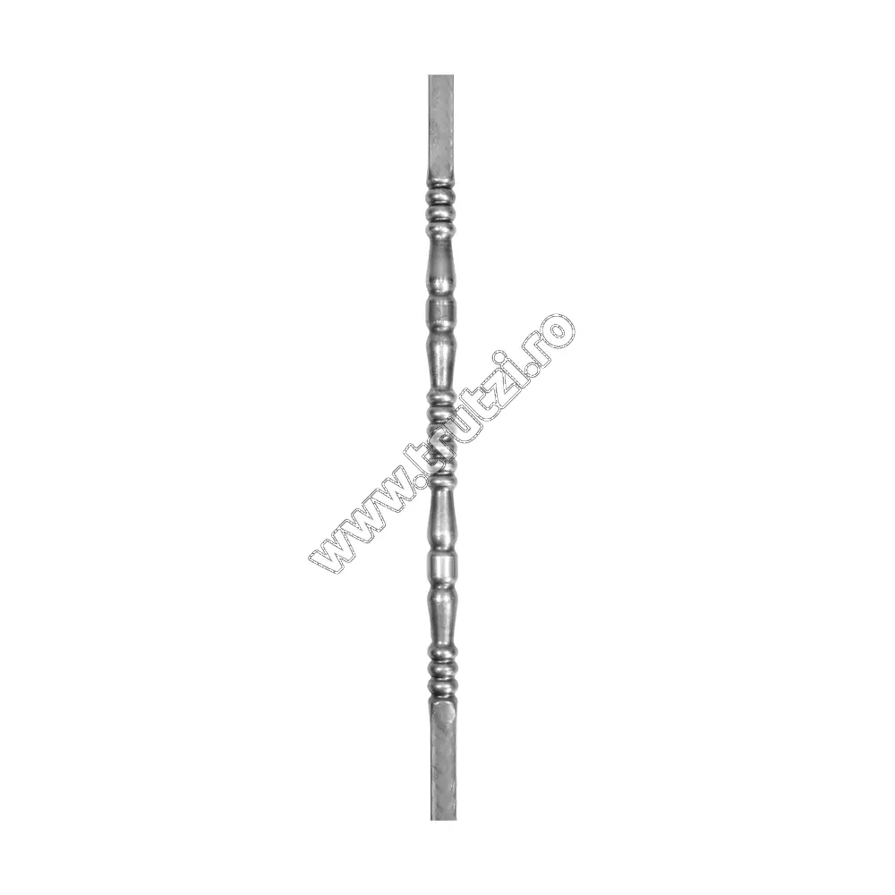Imagine montant din teava sect. 30x30x1.0mm, h 1000mm