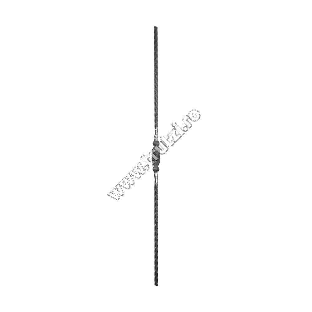 Imagine montant drept sect. 12x12mm amprentat, h 900mm, l 31mm