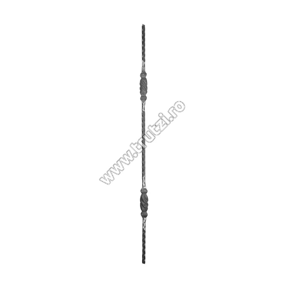 Imagine montant drept sect. 12x12mm amprentat, h 900mm, l 31mm