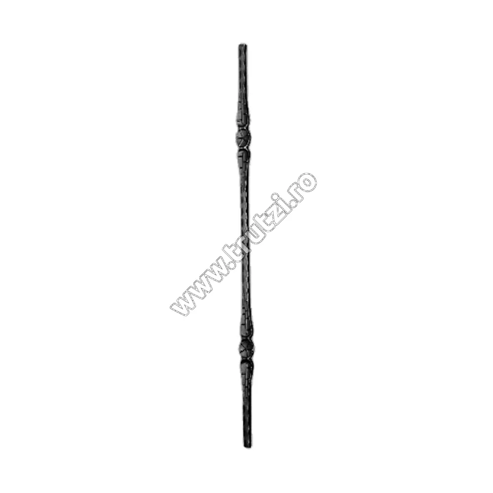 Imagine montant drept sect. 12x12mm amprentat, h 900mm, l 32mm